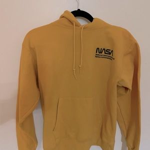 cute yellow nasa hoodie